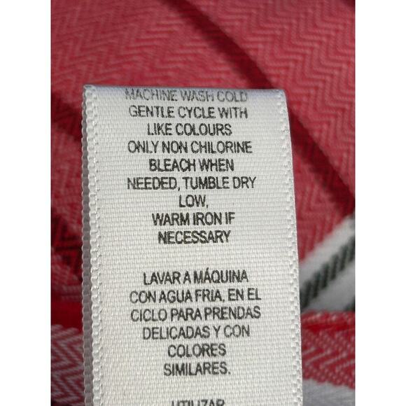 Jolie and Joy Skirt Womens Size XL Red White Plaid Pleated Skater Mini Preppy - Picture 6 of 10